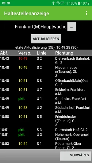 Haltestellenanzeige Display Monitor